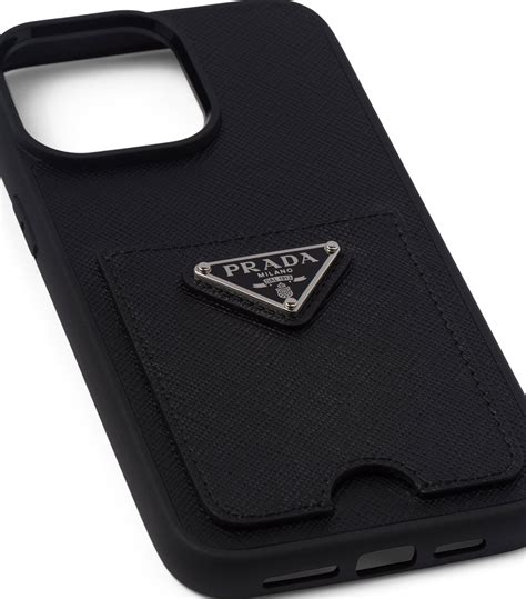 prada iphone 14 plus case|Saffiano leather case for iPhone 14 Plus .